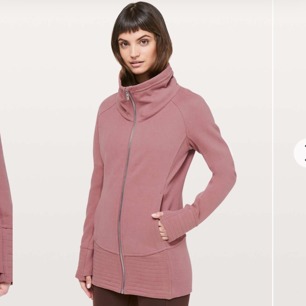 Lululemon Radiant Jacket II, color Spanish Rose, EUC, size 8